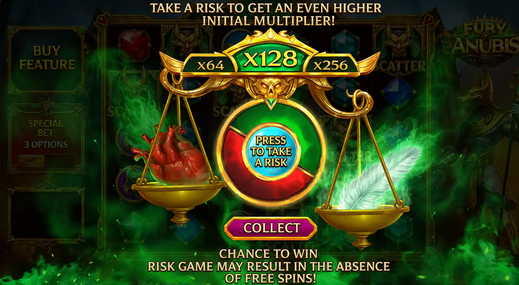 Fury of Anubis slot symbols